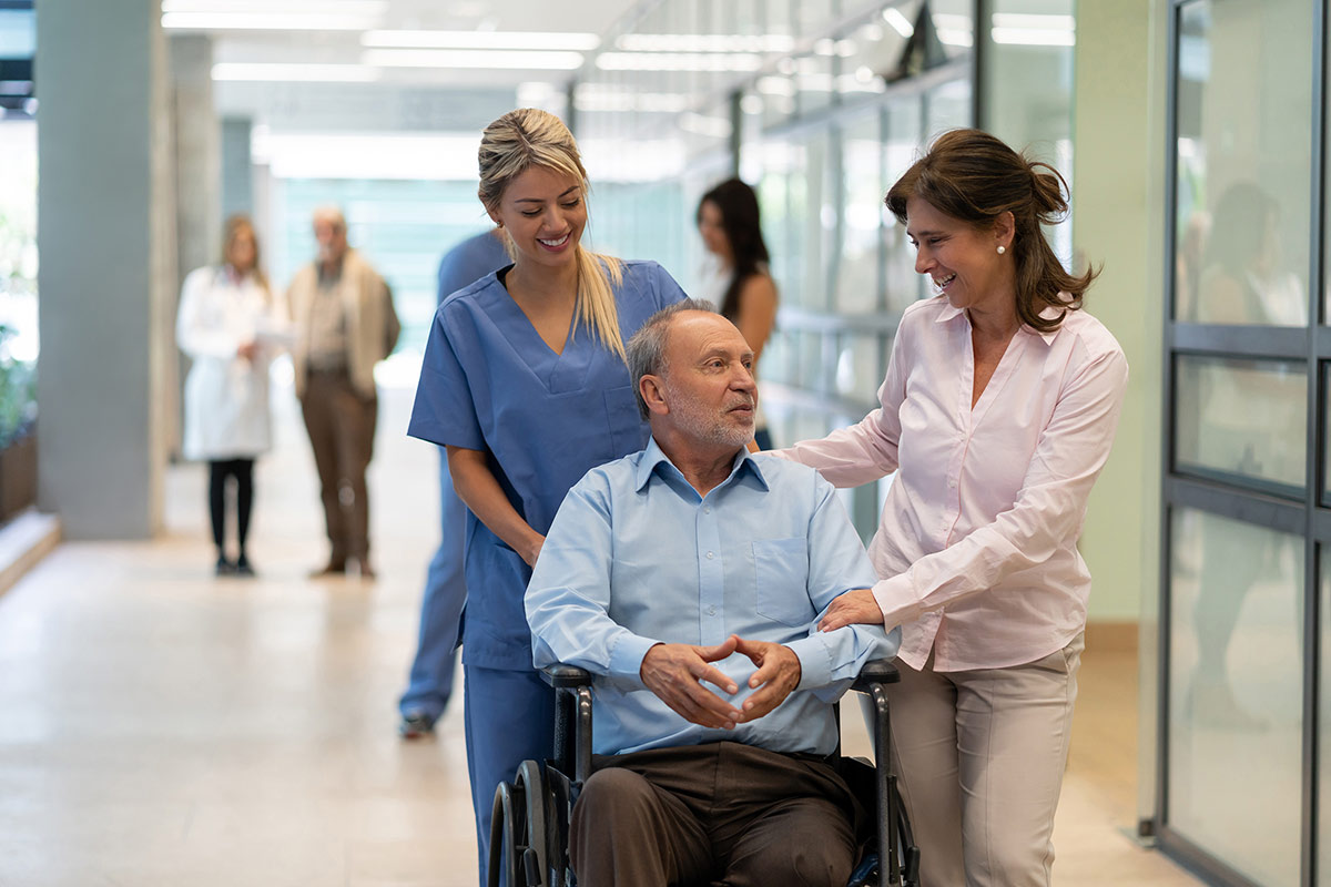 Patient with health care provider